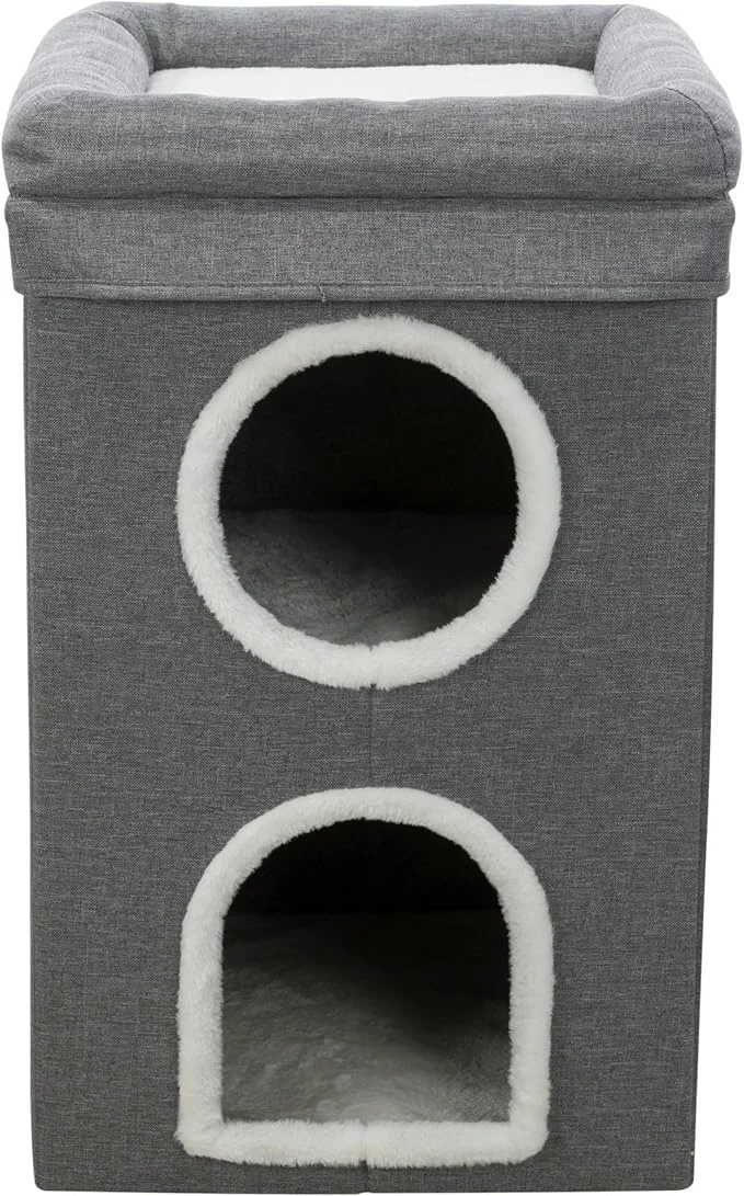 Comfortable Trixie Saul Cat Condo 2-Story Condo Tower Scratching Surface Foldable Modern