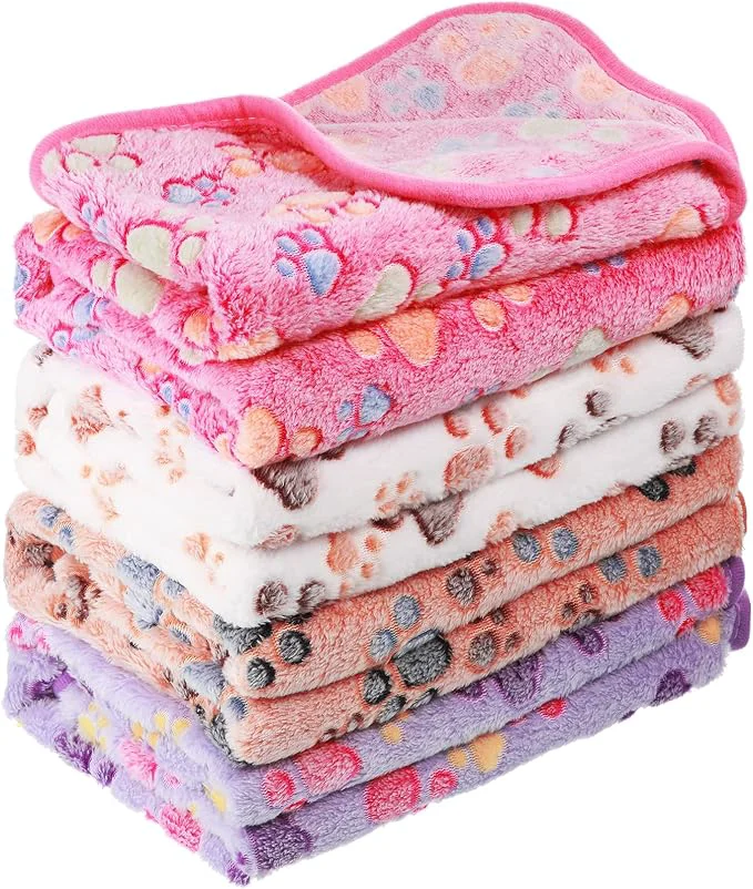 Carefully Designed Tatuo 4 Pcs Dog Blanket for Pet Cat Blankets Indoor Puppy Teething Stuff Toys Optimized