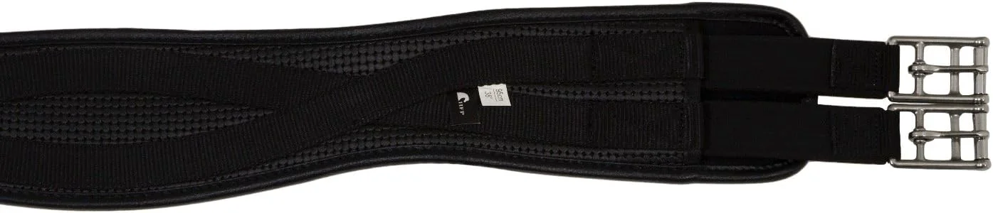 Organic PVC Contoured English Girth with Double Elastic 32 to 58 Sophisticated
