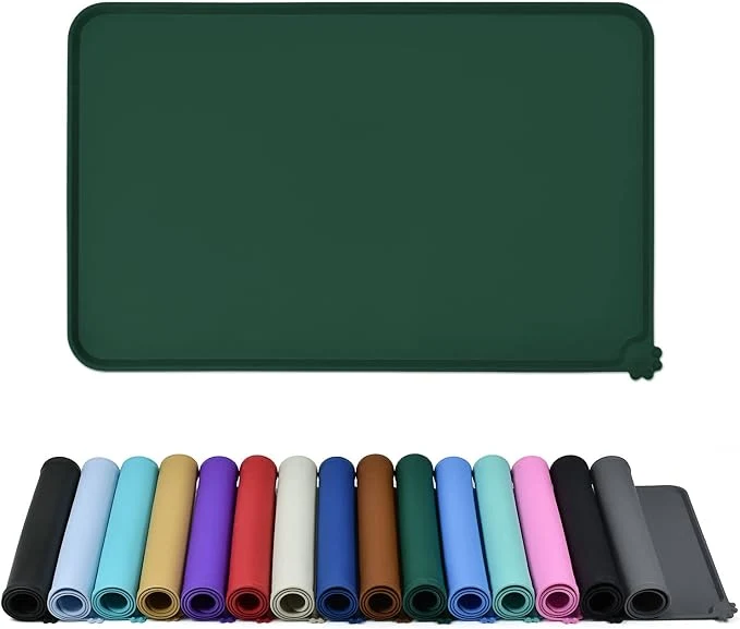 Minimalist Waterproof Pet Feeding Mat Easy-to-Use