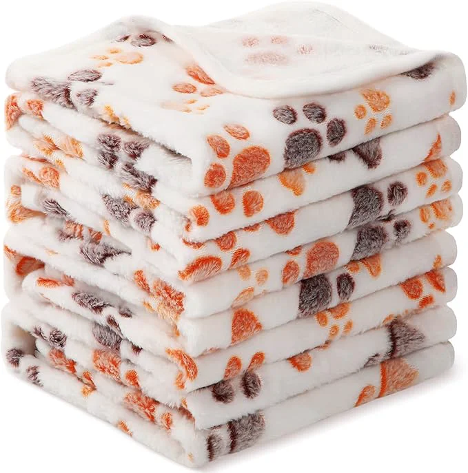 Green Tatuo 4 Pcs Dog Blanket for Pet Cat Blankets Indoor Puppy Teething Stuff Toys Crafted