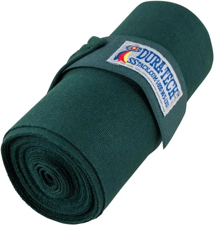 Minimalist Dura-Tech Standing Wraps for Horses Color Green Optimal Comfort Support I for Post-Exercise Trailering Right Tension Application Secure Closure Fine