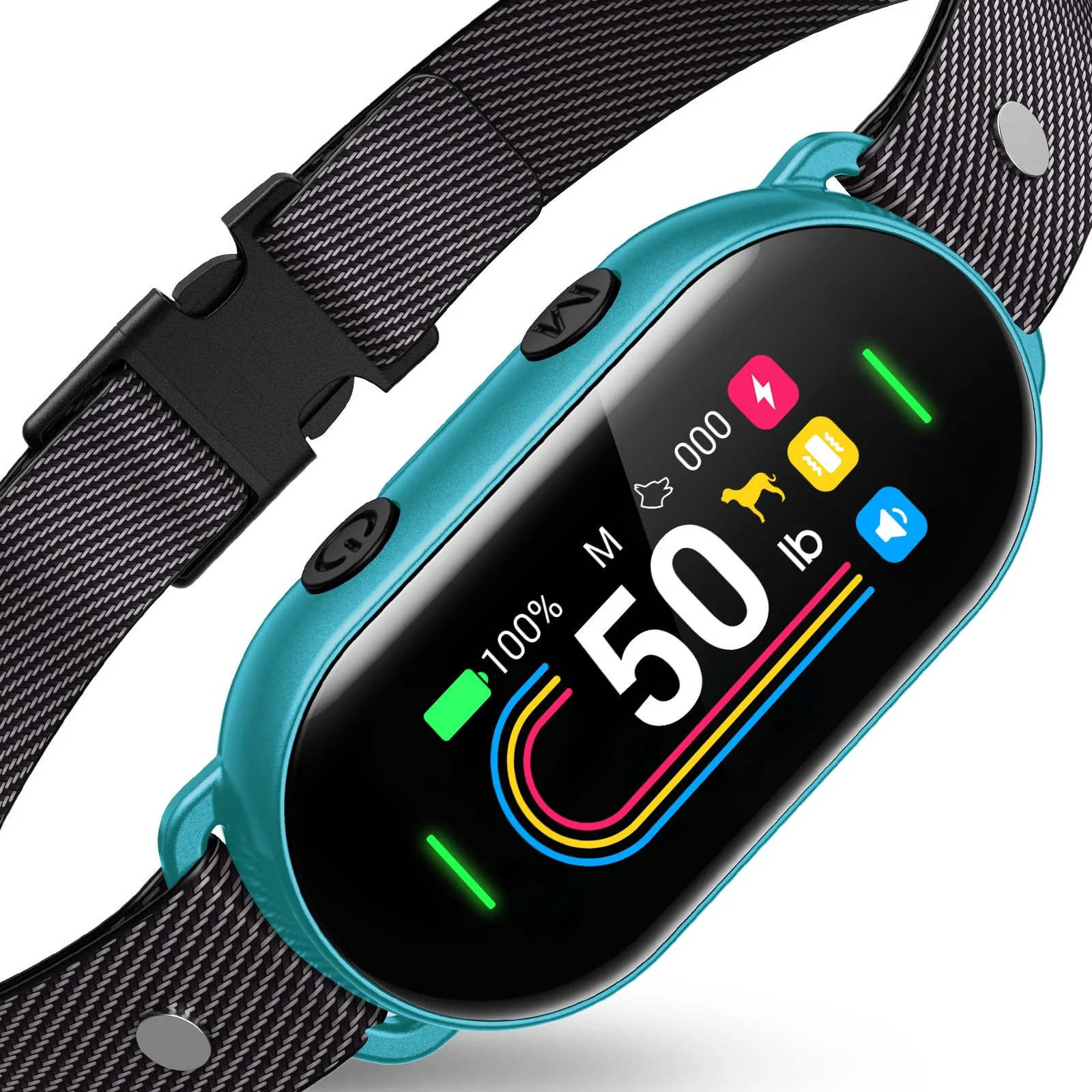 Comfortable SKBAK Smart Dog Bark Collar — 8-100 lbs Cyan 4 Modes IP67 Waterproof Convenient