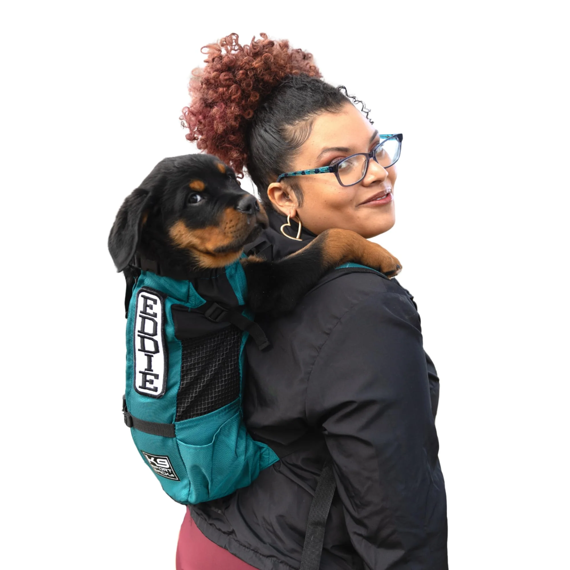 World-Class K9 Sport Sack Trainer - Small Harbor Blue Backpack-Style Training Carrier for 13-16 in Back Length Safe