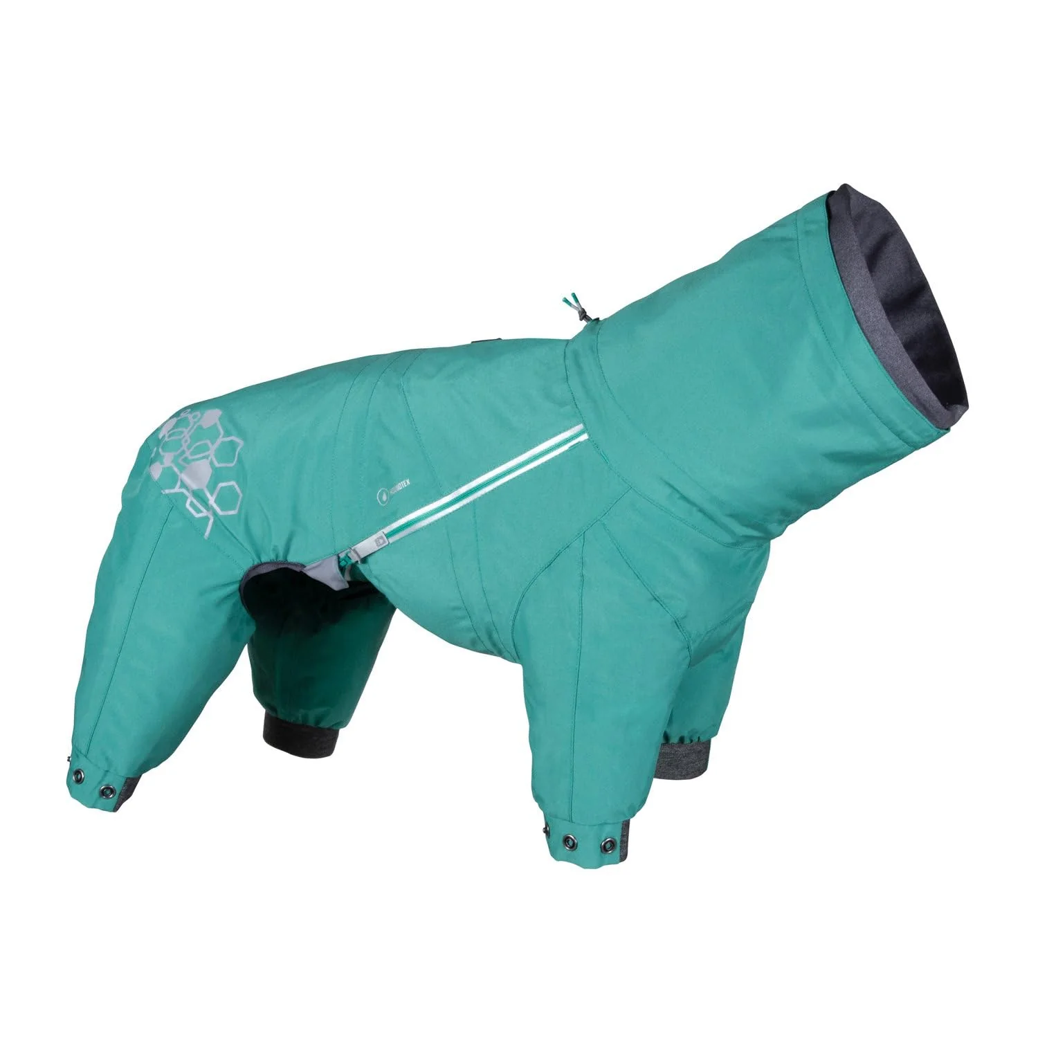 Advanced Hurtta Mudventure ECO Dog Overall – Peacock 14M Weatherproof Recycled Carefully Designed
