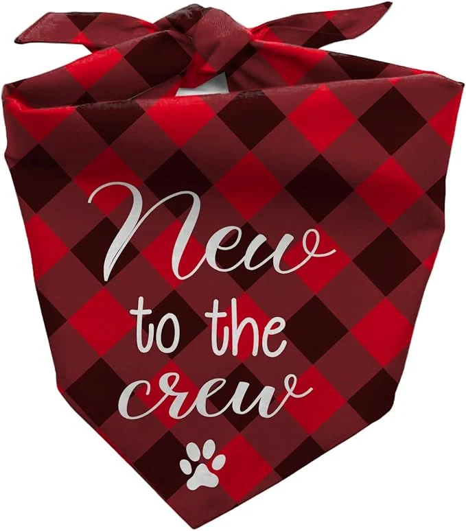 Trendy New Puppy Announcement Dog Bandana Adopted Puppies Reveal Gift Original