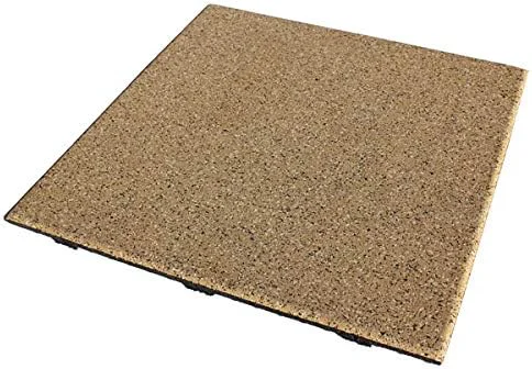 Clean American Floor Mats - Extreme Rubber Gym Tiles - 1 Inch Thick Colorful Rubber Gym Tiles - Superior Shock and Sound Absorbing Tiles - 35 Green Grey White 25 Tile Pack Covers 100 Sq Ft Healthy