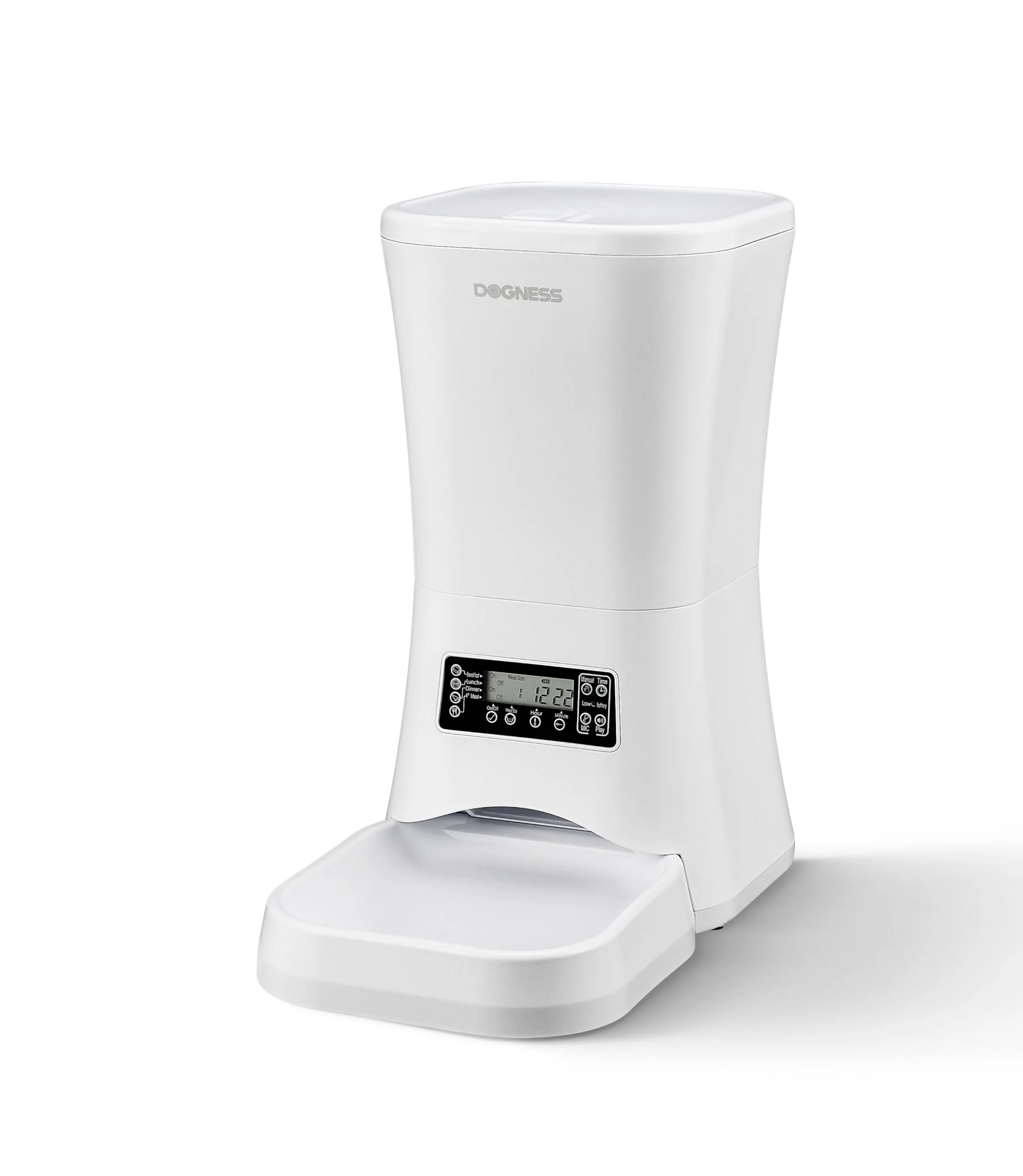 Modern DOGNESS 9L Automatic Dog Feeder for Large Dogs — Timer Voice Recording Dual Power Contemporary