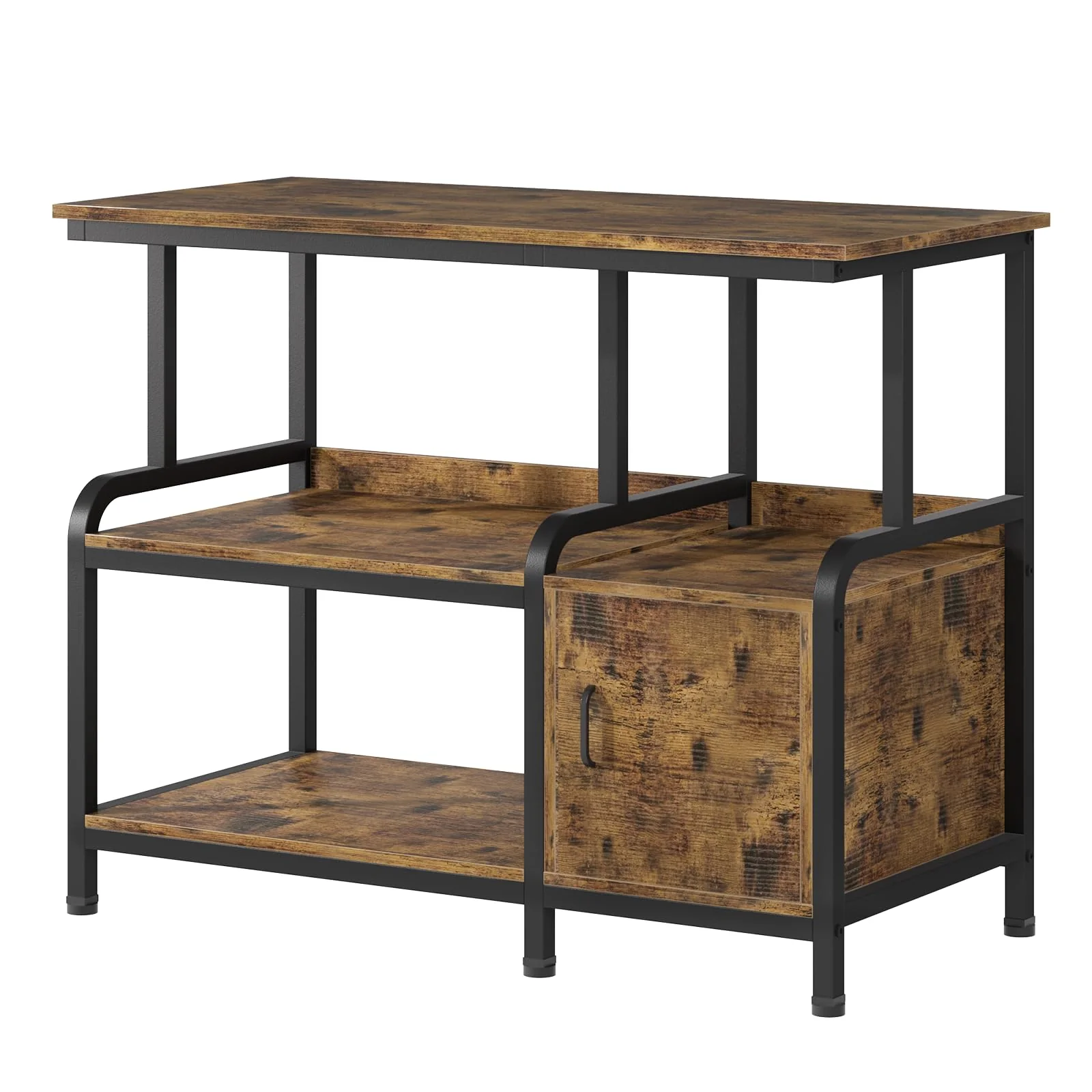 Artisan MILEFA 40-50 Gallon Aquarium Stand 750 lb Capacity with Built-In Storage Retro Brown Specialty