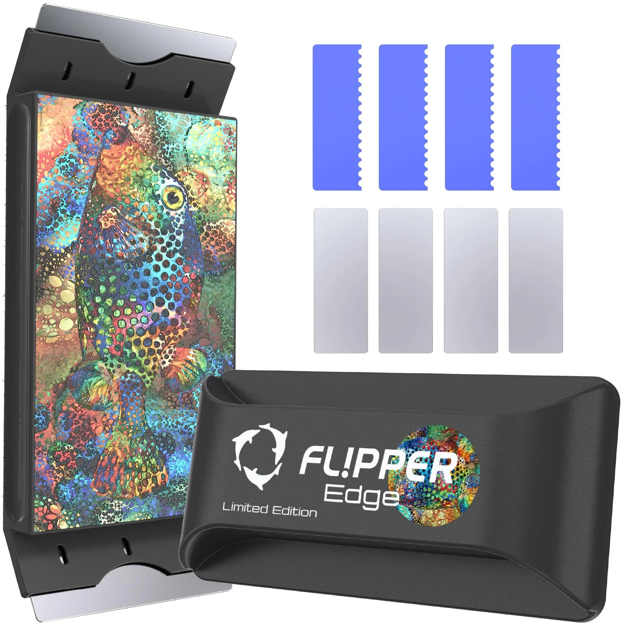 High-End FL PPER Flipper EDGE Puffer Limited Edition Floating Magnetic Aquarium Cleaner 2-in-1 Scrubber Scraper Fast