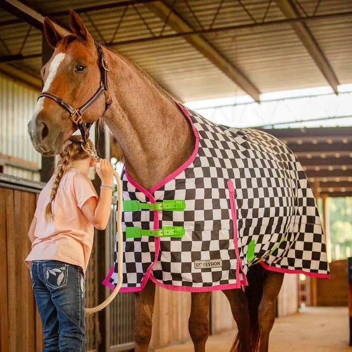 Outstanding Jeffers Expression 1200D Standard Neck Turnout Blanket - 75-Inch Waterproof Breathable Professional