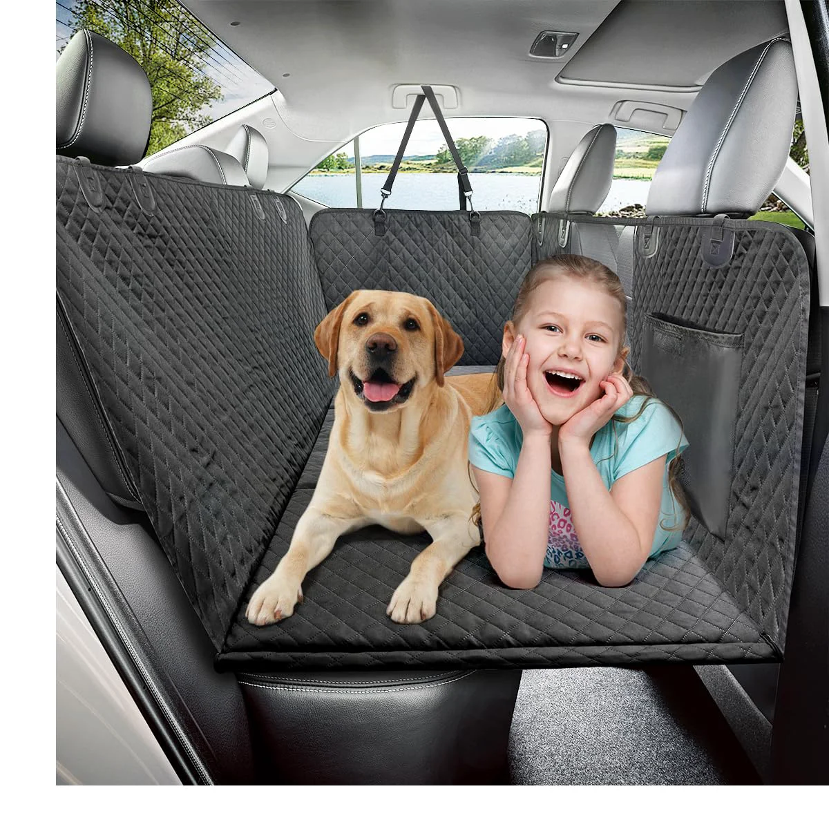 Trendy Vailge Dog Car Seat Cover Hammock – Waterproof Backseat Protector Carefully Designed