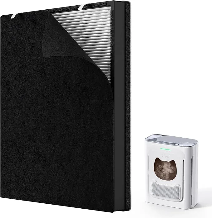 Enhanced uahpet Air Purifier Slim Filter 1 Pack True HEPA Organic