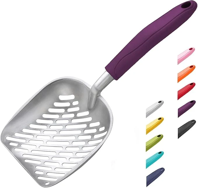Dependable WePet Cat Litter Scoop Aluminum Alloy Sifter Kitty Metal Scooper Deep Shovel Premium Material