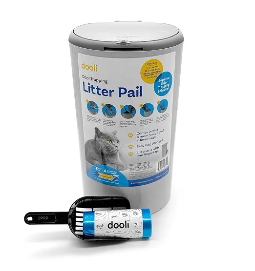 Superior Odor Trapping Litter Pail – Odorless Cat Litter Pail Fine