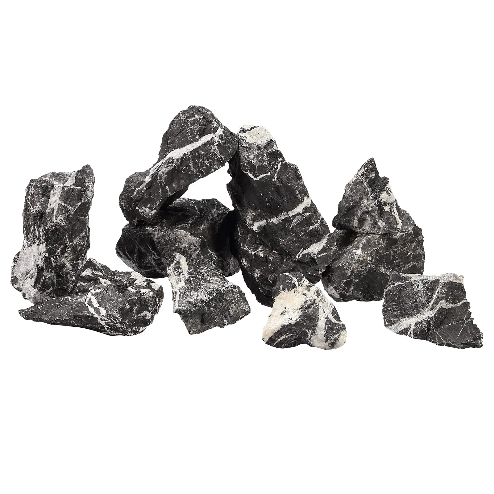 Efficient LANDEN Tonwa Stones — Natural Slate for Aquariums Terrariums Vivaria 17 lbs Effective