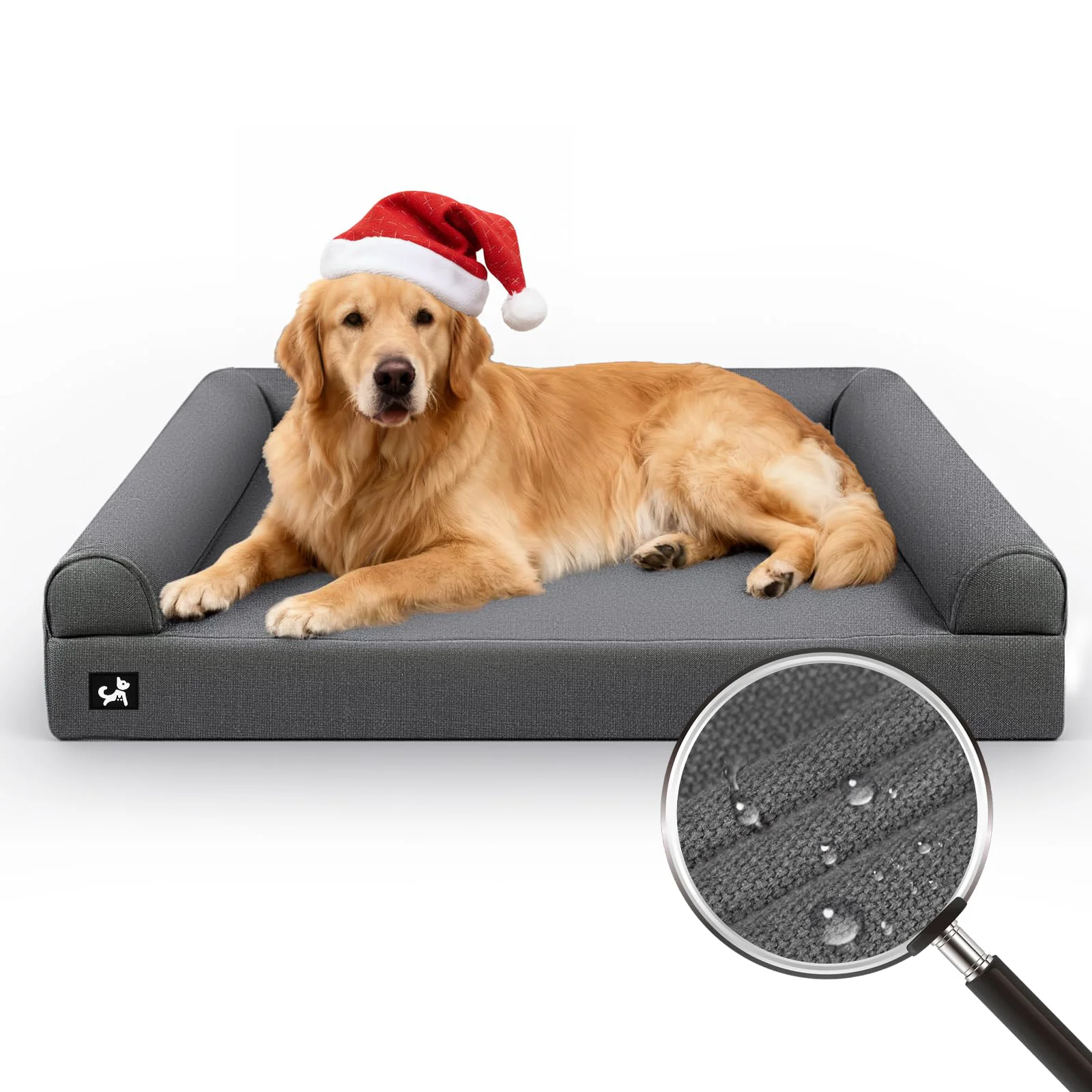 Top-Quality Sytopia 42in Chew-Proof Dog Bed for Large Dogs Waterproof XL Orthopedic Solid