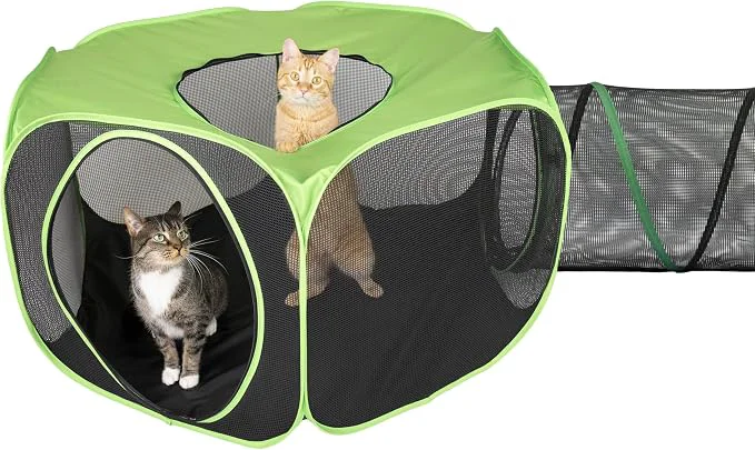 Refined Kitty City Outdoor Catio Furniture and Play Kits Secure