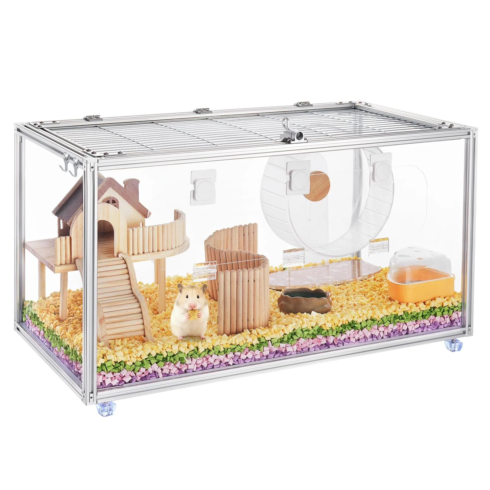 Secure BESNEW Chewproof T Slot 2020 Aluminum Hamster Cage – Large DIY Pet Habitat High-End