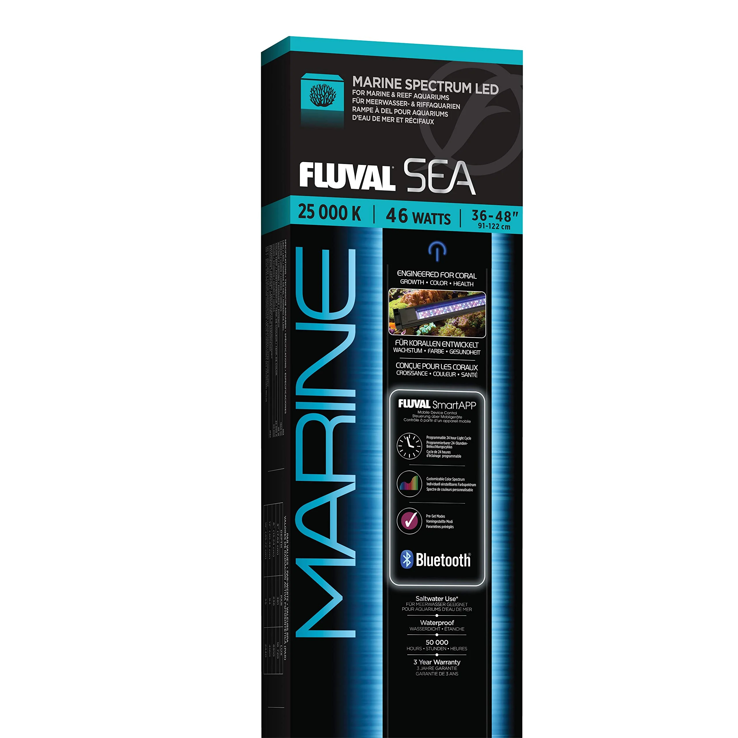Selected Fluval Sea Marine 3.0 LED Lighting for Coral Growth - 46W 36–46in Innovative