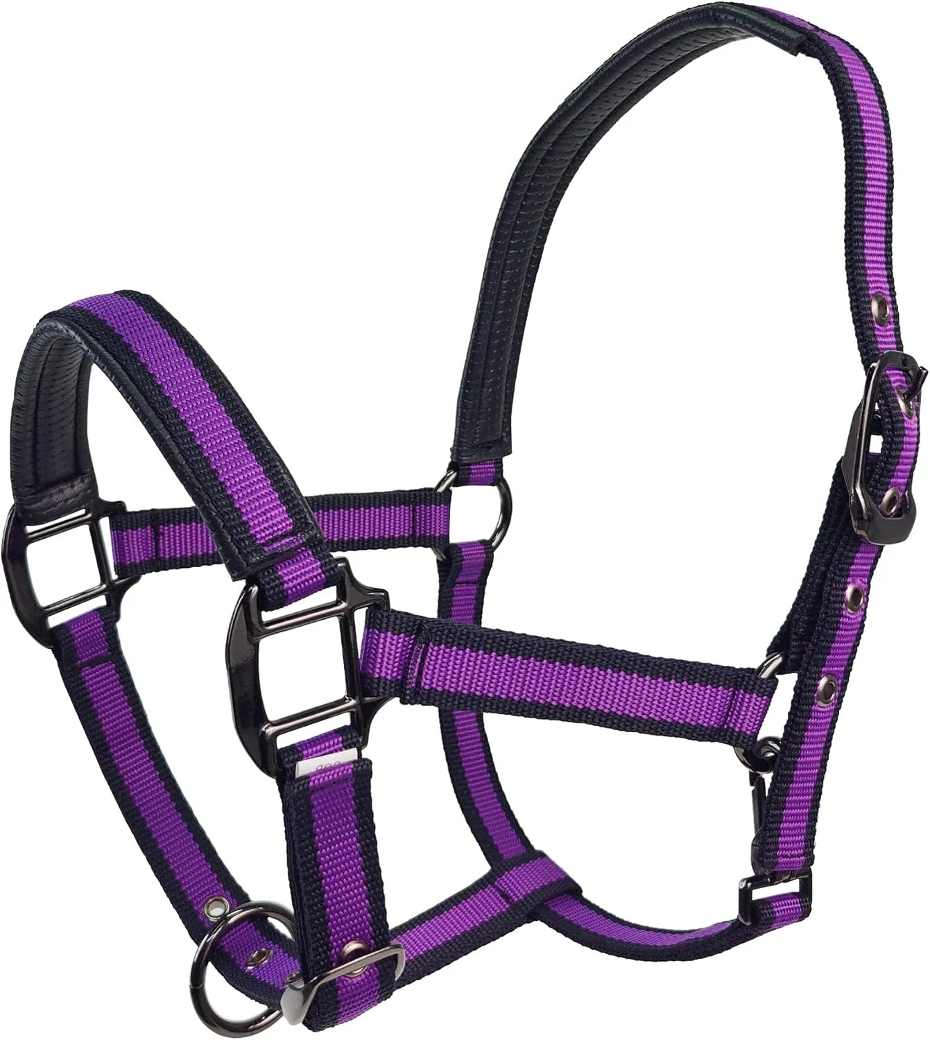 Verified JWODVNTH Adjustable Horse Halter with PP Webbing Durable Horse Halters with Zinc Alloy Hardware Horses Training Equipment to Prevent Friction for Training Competitions ＆ Daily Exceptional