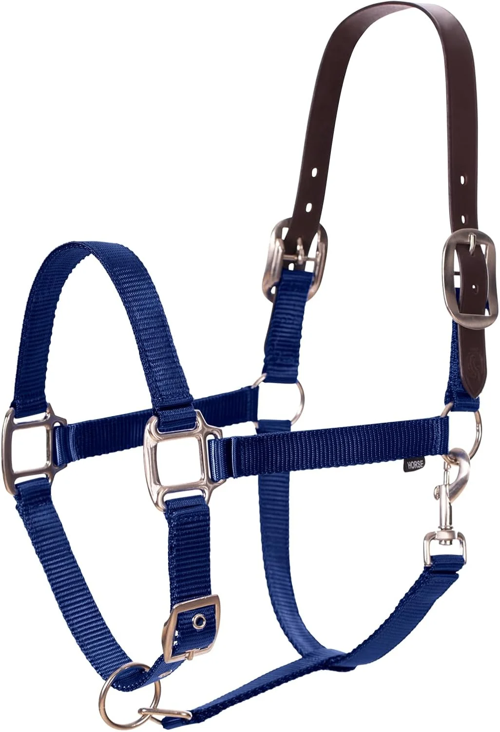Prestigious Equinavia Loki Adjustable Breakaway Horse Halter - Navy - Pony Natural