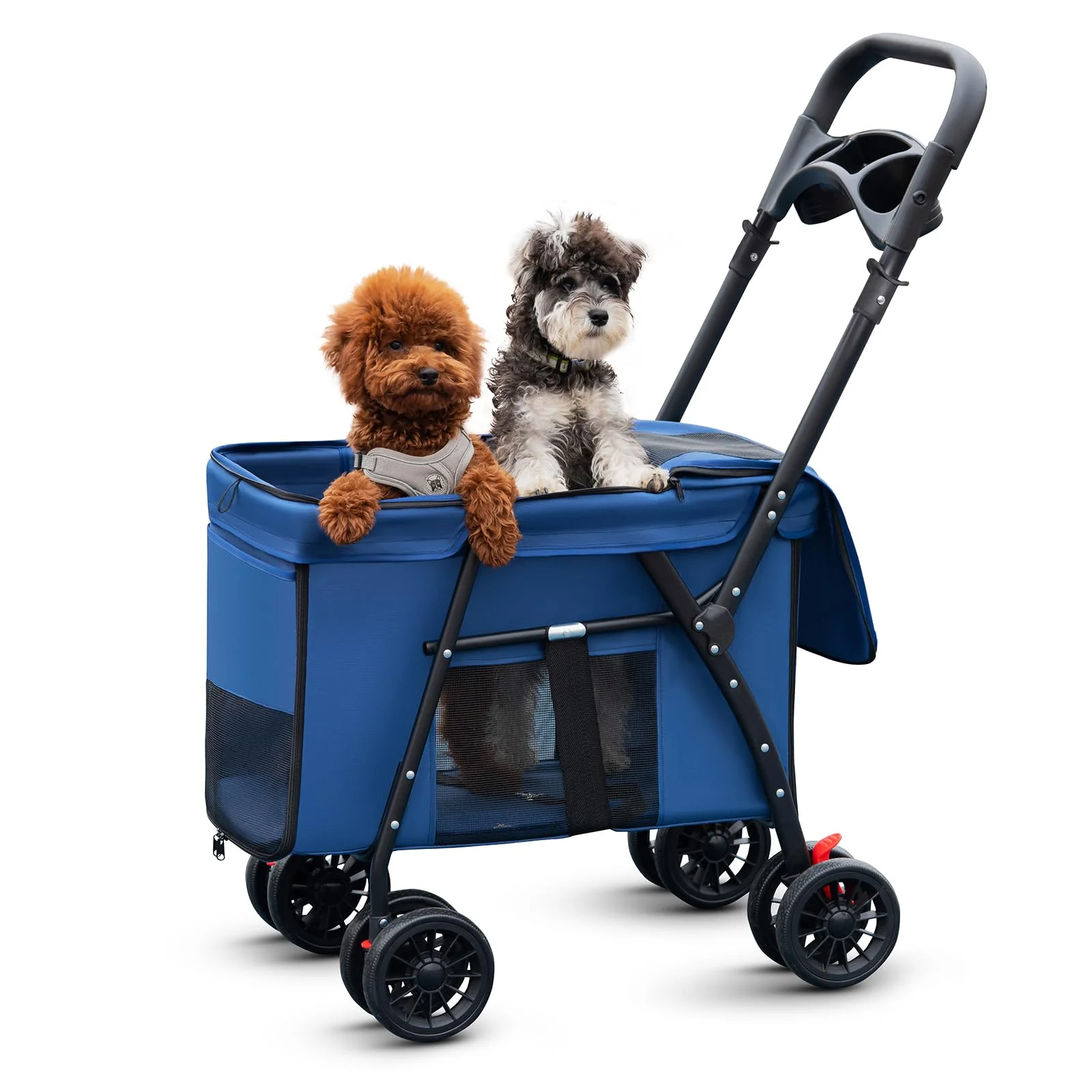 First-Class MOV COMPRA Pet Stroller – Travel Folding Cat Dog Carrier Blue Smart