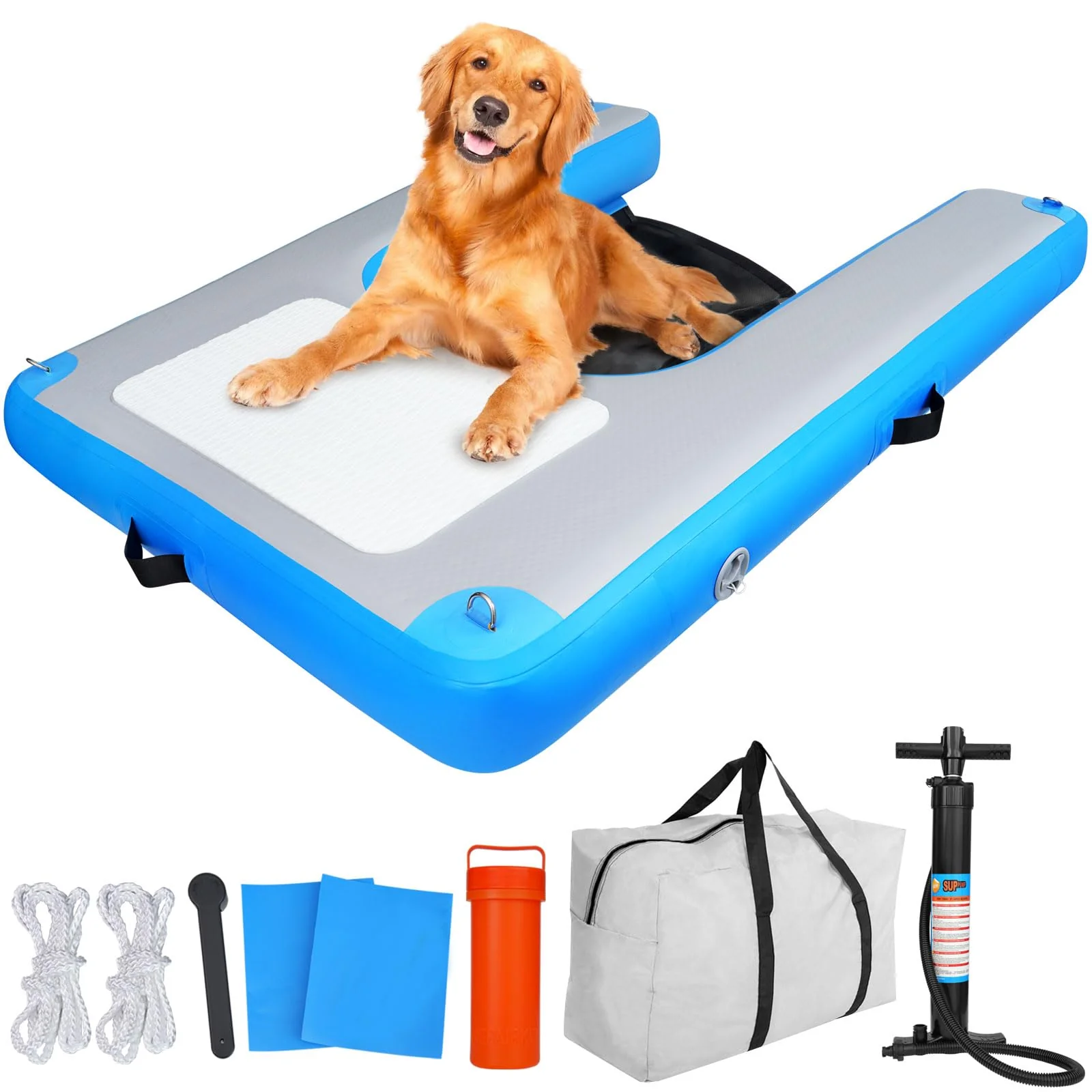Authentic HONYTA Inflatable Dog Water Ramp Safe Anti-Slip Pool Boat Ramp Smart