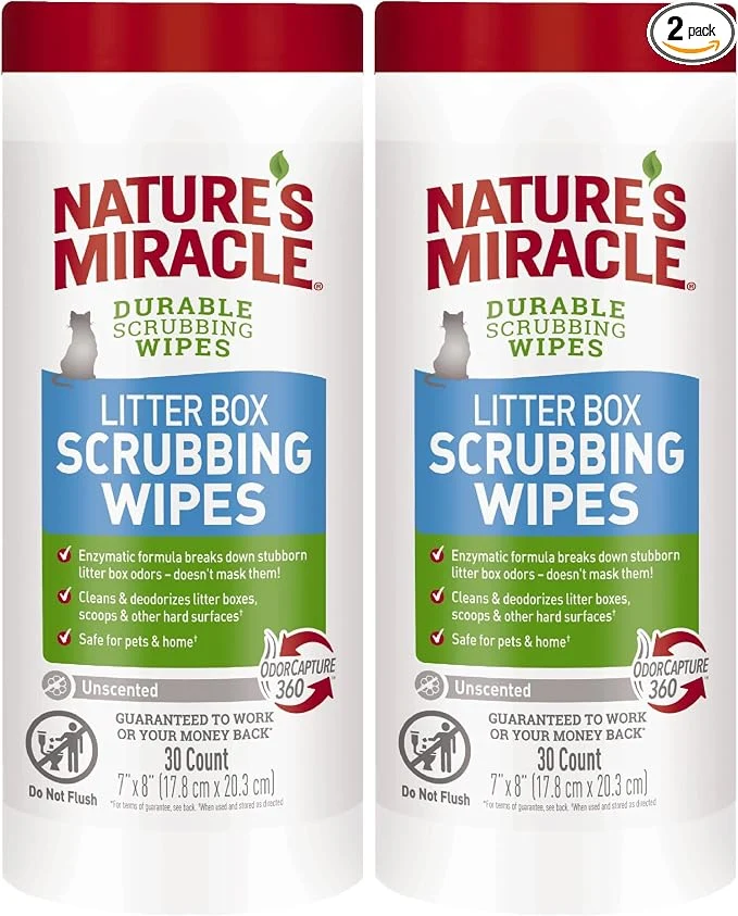 Effective Nature s Litter Box Scrubbing Wipes 30 Count Sophisticated