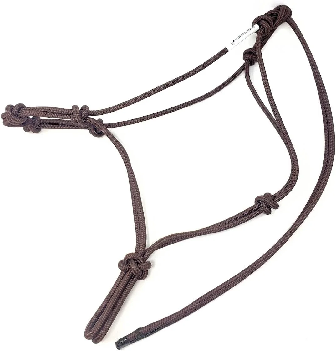 Outstanding Horse Rope Training Halter - 4 Knot 1 4 Stiff Halter Cord - Used by Famous Trainers Multiple Sizes Multiple Colors Unique
