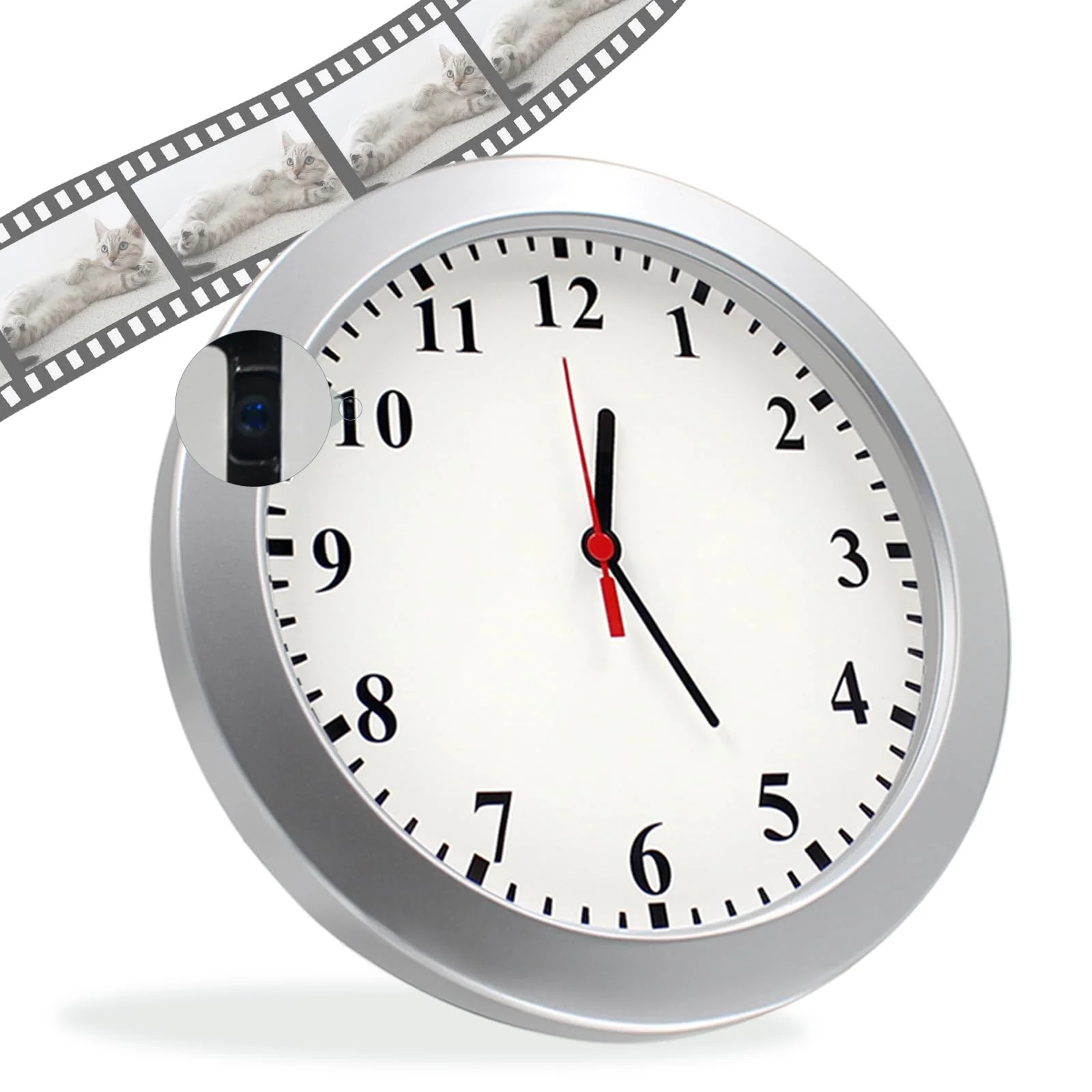 Premium XCOUI Hidden Camera Clock – 1080P Nanny Cam Motion Detection No WiFi Powerful