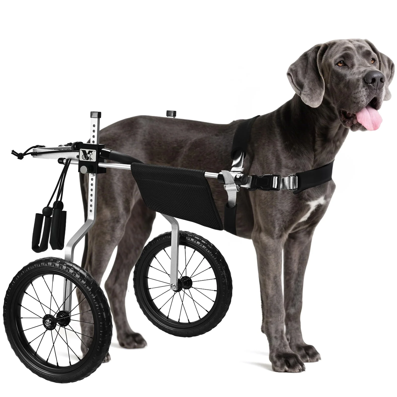 Secure Virbraroo Dog Wheelchair for Back Legs – Lightweight Adjustable Mobility Aid for Medium Large Dogs Casual