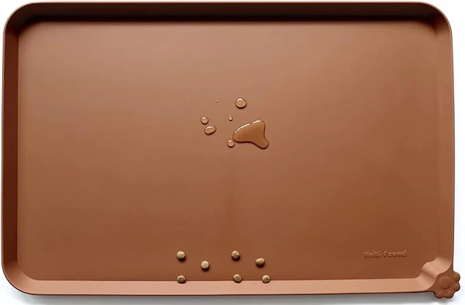 Luxury Hoki Found XX-Large Silicone Pet Food Mats Tray Responsible
