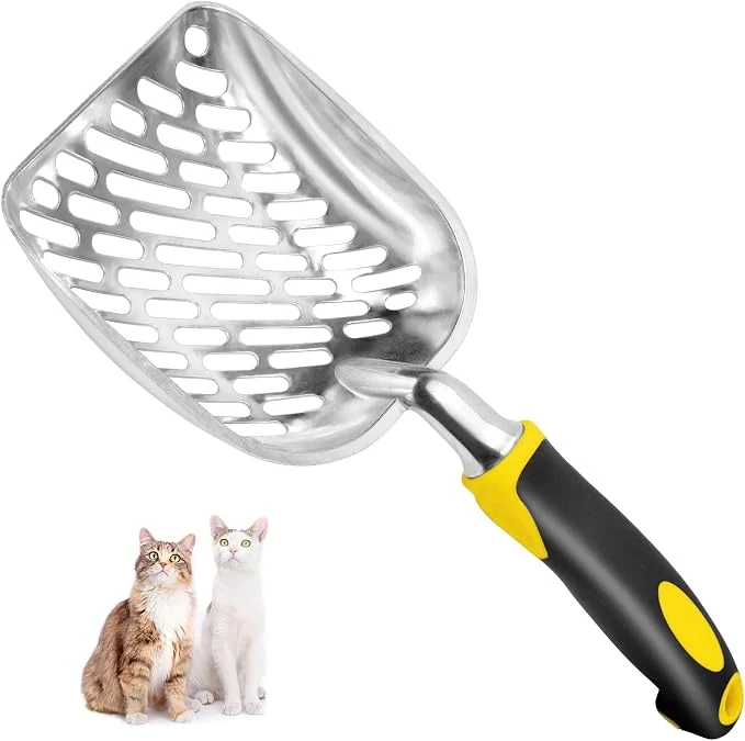 Exclusive Cat Litter Scoop-Metal Cat Scooper-Long Handle Scoop Cat Scooper-Poop Exceptional