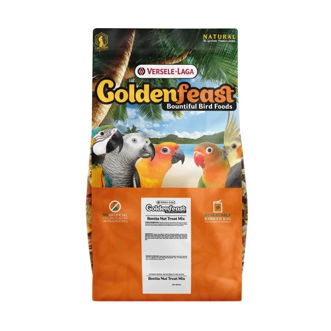 Innovative Goldenfeast VL Bonita Nut Treat Mix – Natural 17.5 lb for Parrots Large Birds Contemporary