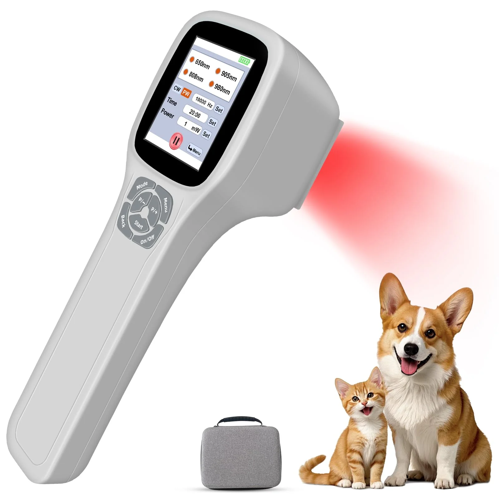 Natural Dawfek Cold Laser Therapy Device for Dogs – Infrared Light Therapy at Home Powerful