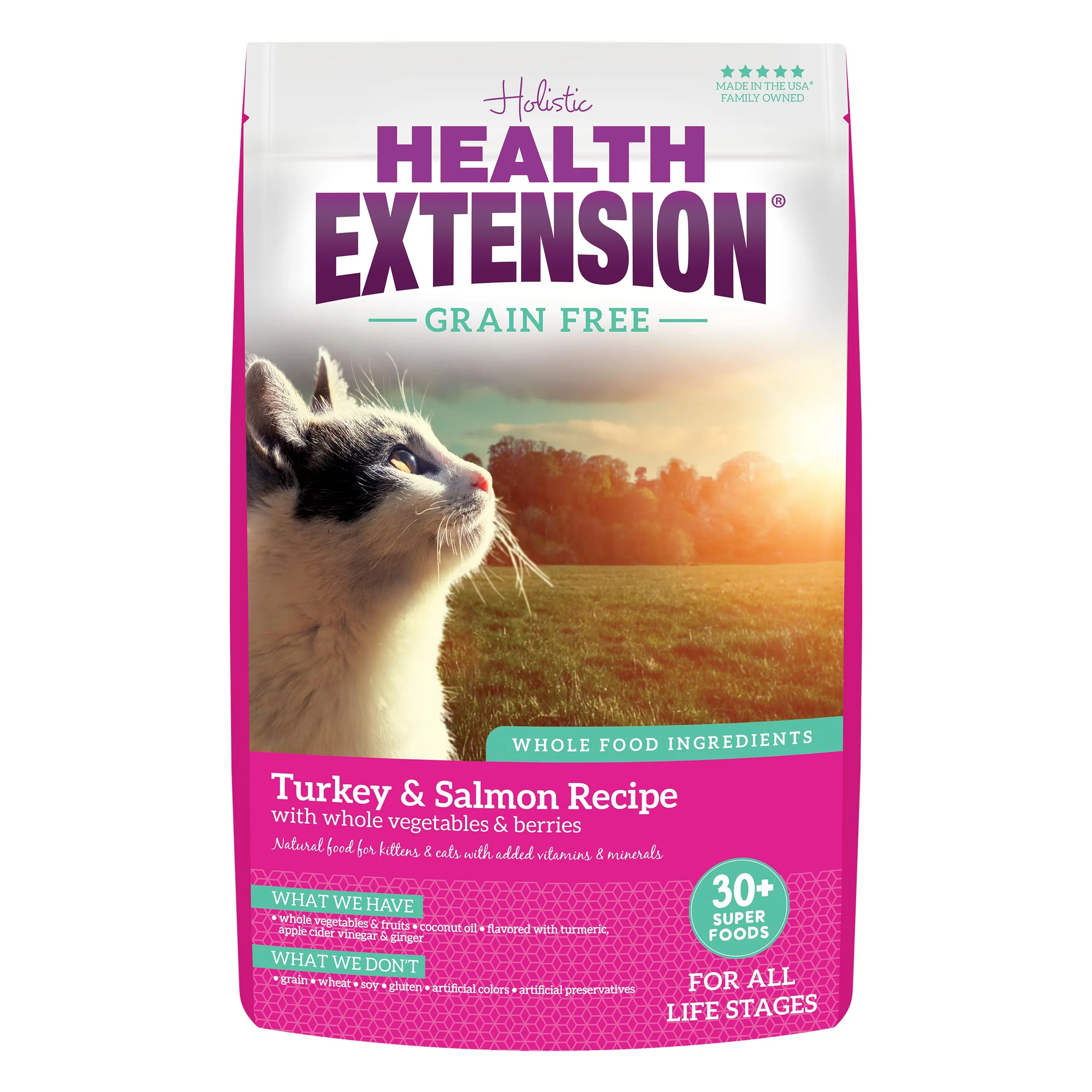 Responsible Health Extension Dry Cat Food Turkey Salmon Recipe – Grain- 15 lb All Cats Kittens Functional