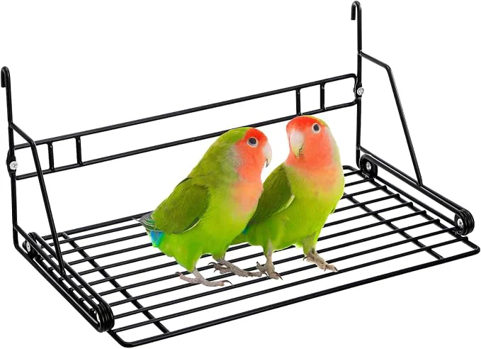 Authentic Okllen Bird Perch Stand Bird Cage Platform Wire Patio Sundeck Playground Superior