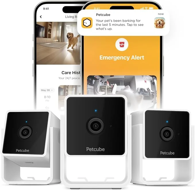 Effective Petcube Cam The Pack of 3 Indoor Wi-Fi Pet Security Camera Secure