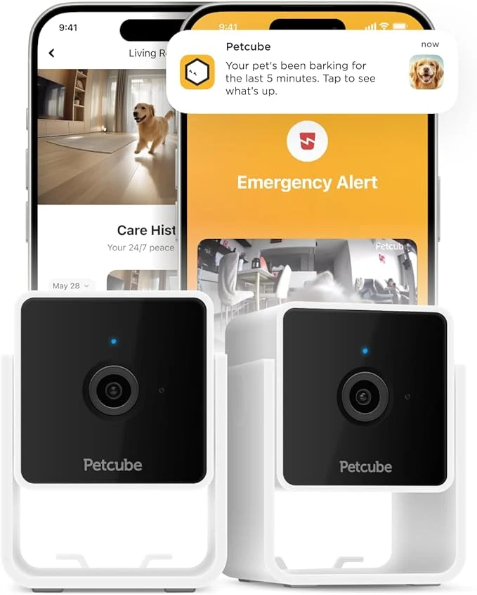 Original Design Petcube Cam The Pack of 2 Indoor Wi-Fi Pet Security Camera Recyclable