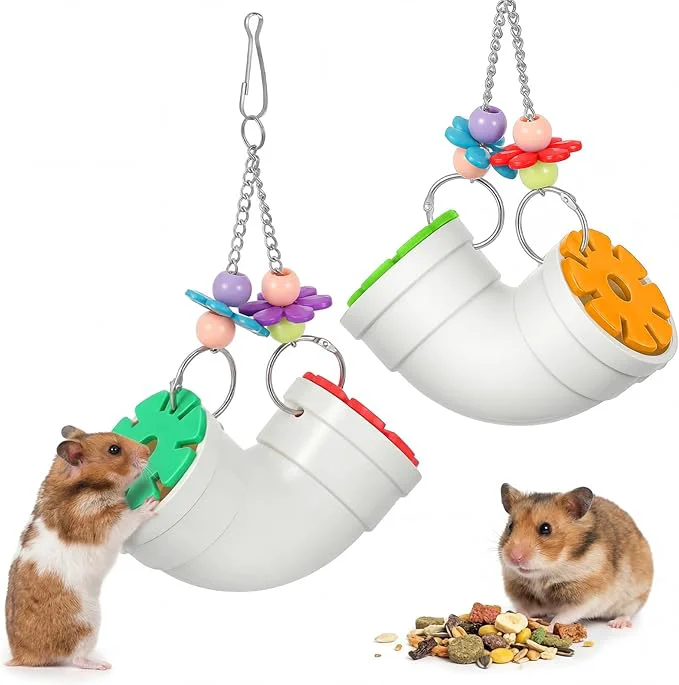 Smart Shappy 2 Pack Rat Enrichment Toys Hanging Foraging Feeder Interactive Treat Unique
