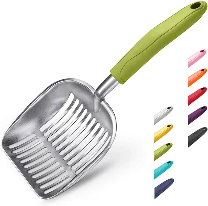 Certified WePet Cat Litter Scoop Aluminum Alloy Sifter Kitty Metal Scooper Deep Shovel Organic
