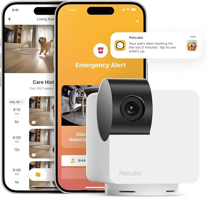 Advanced Petcube Cam 360 Camera Interactive WiFi Pet and Home Security Pan-Tilt Camera Premium Material