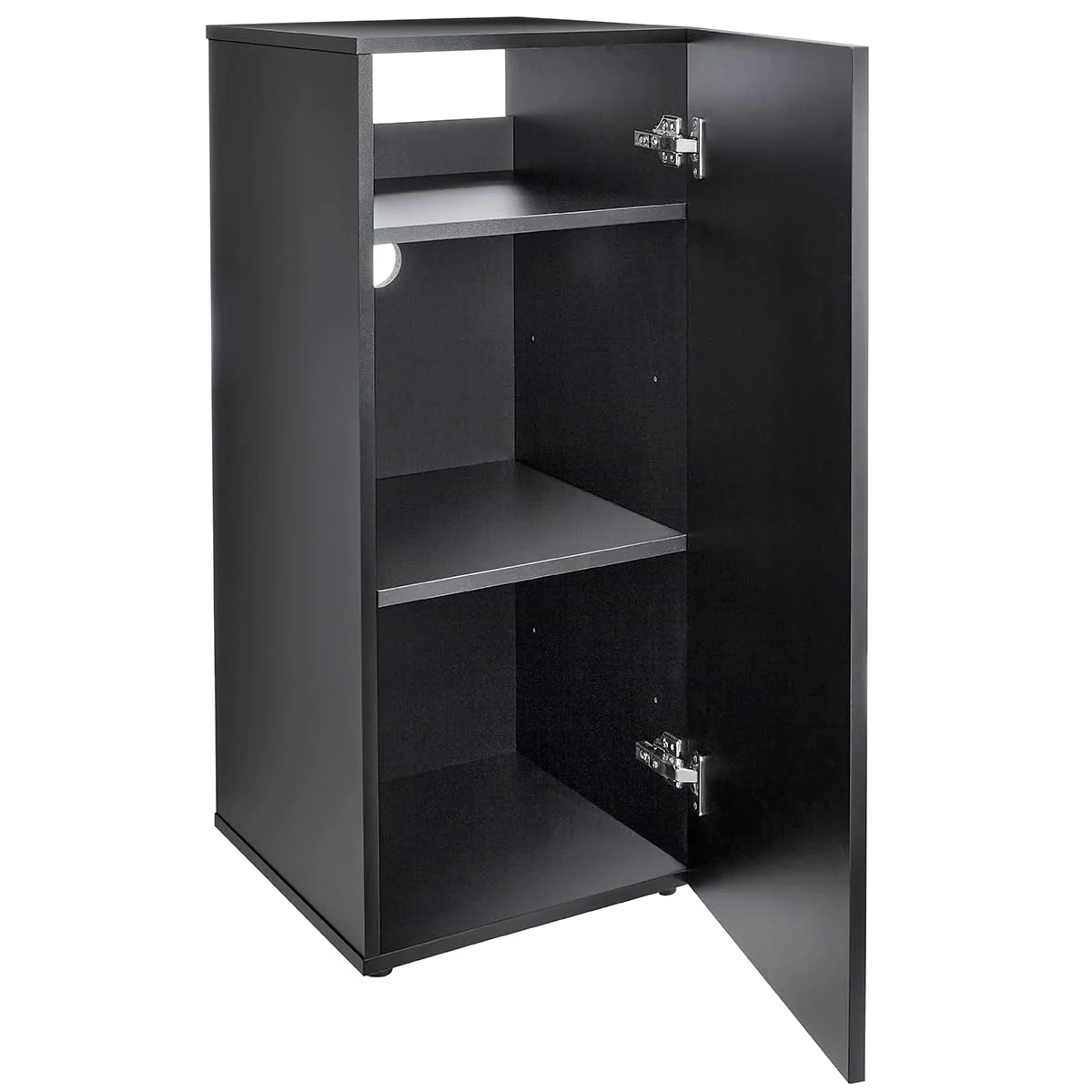 Fine HelloReef 15-Gallon Aquarium Stand — Modern Sturdy Water-Resistant Black Solid