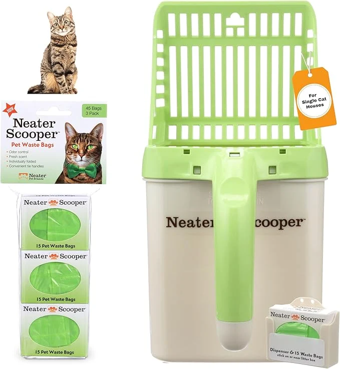 Reliable Neater Pet Brands Neater Scooper Standard Cat Litter Scoop 60 Refill Bags – Next-Generation