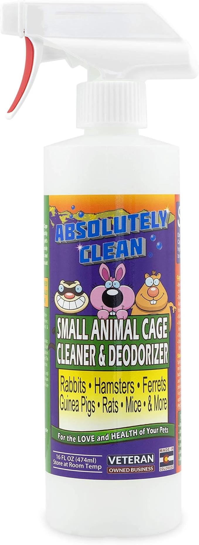 Fine Small Animal Cage Cleaner Just Spray Wipe Easily Removes Messes Fine Crafted