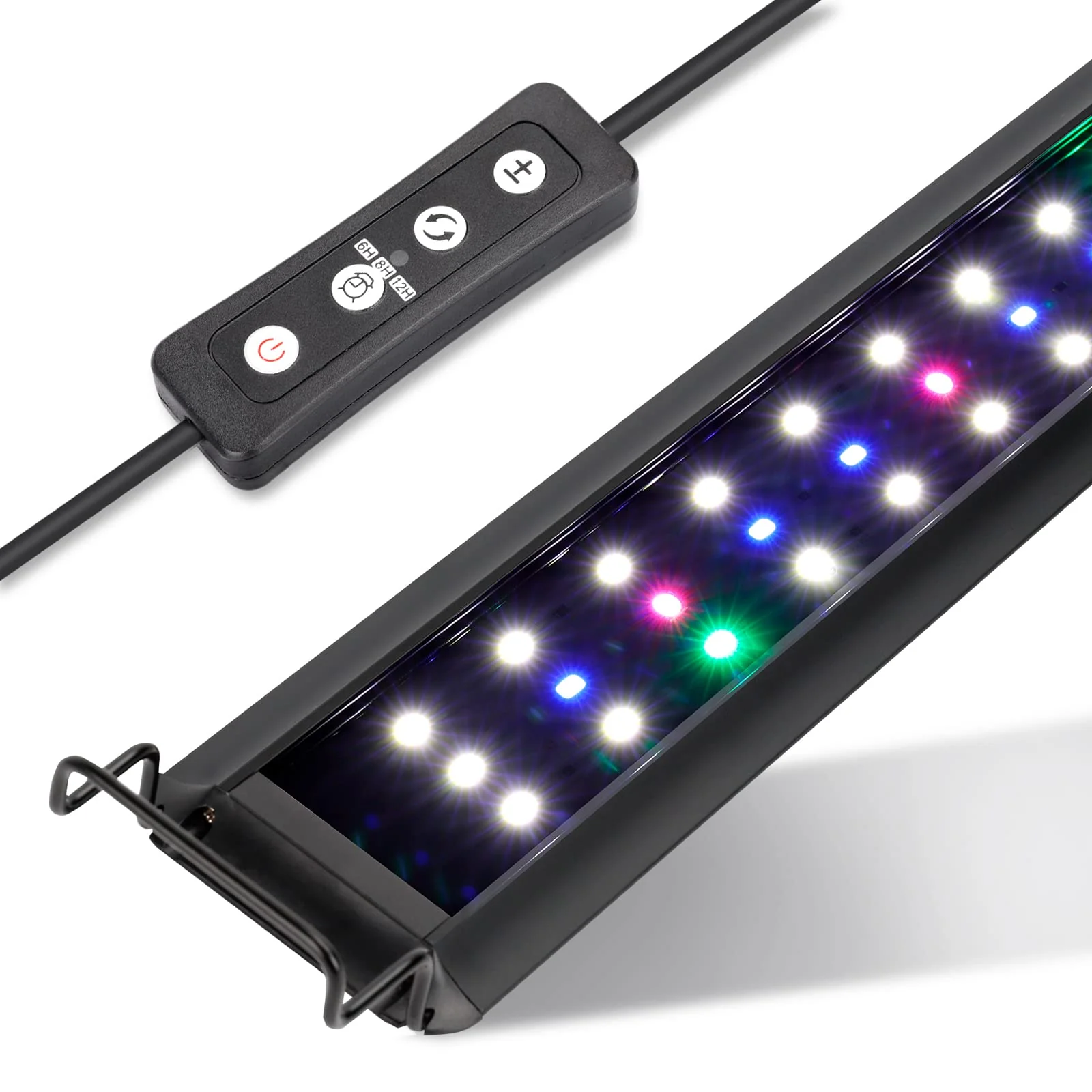 Practical Hygger 29W Full Spectrum Aquarium LED Light – 10 Dimming Levels Timers RGB Modes Comfortable