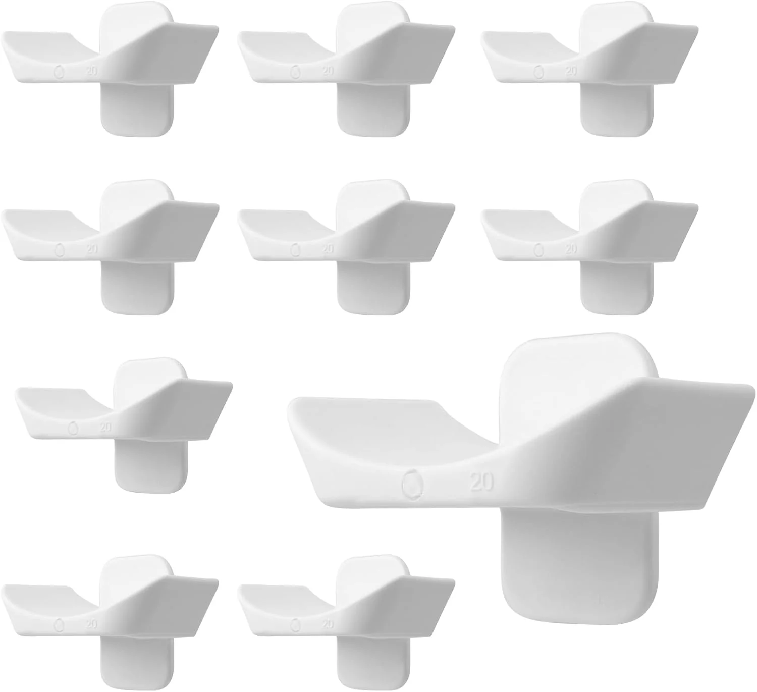 Reliable 10Pcs Pinless Jump Cups Horse Competition Jump Cups 20mm Horse Jump Cups for Horse Jumper Equestrian Activities Recyclable