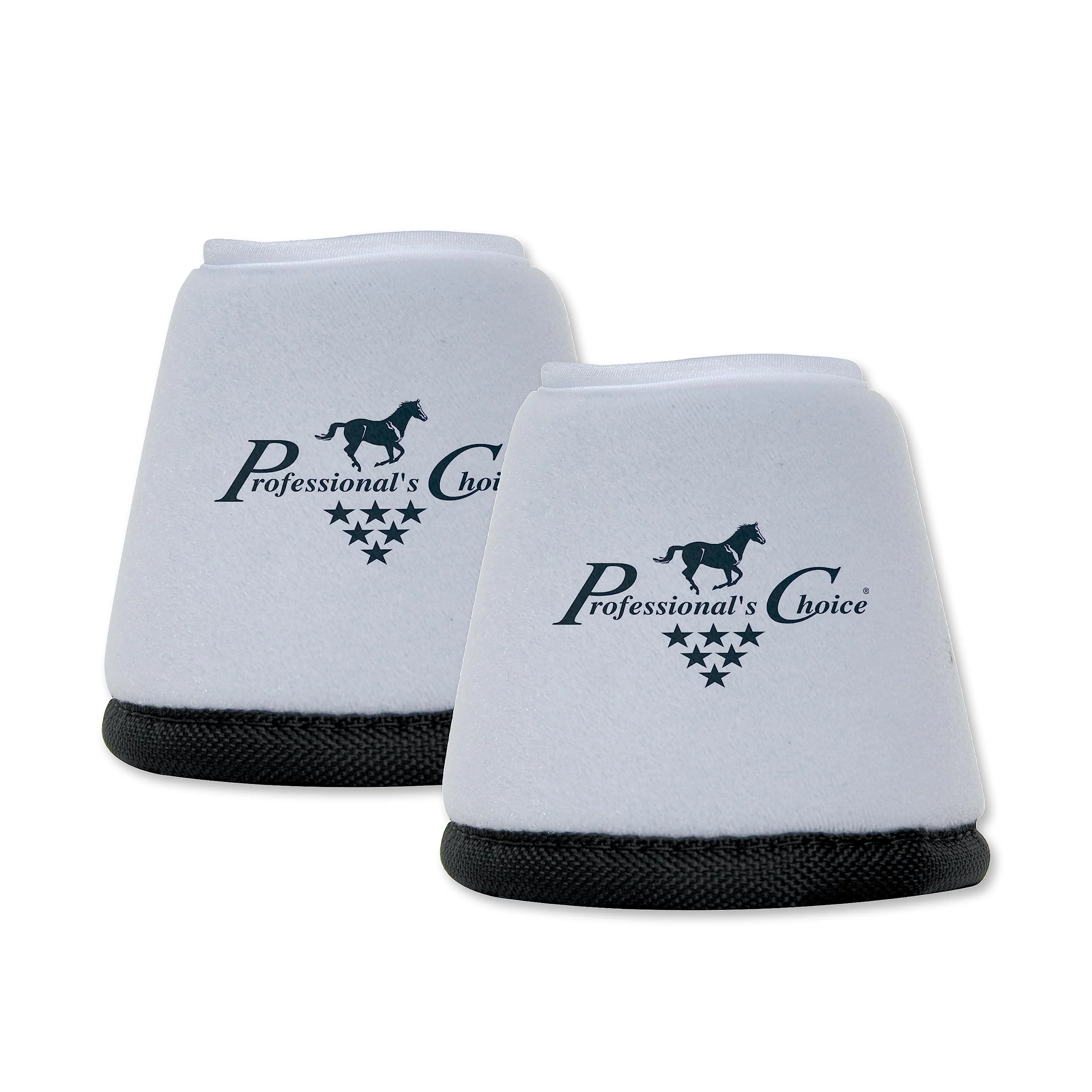 Professional's Choice Quick-Wrap Bell Boots – 360-degree Hoof Soft Tissue Protection Medium White Expertly Made