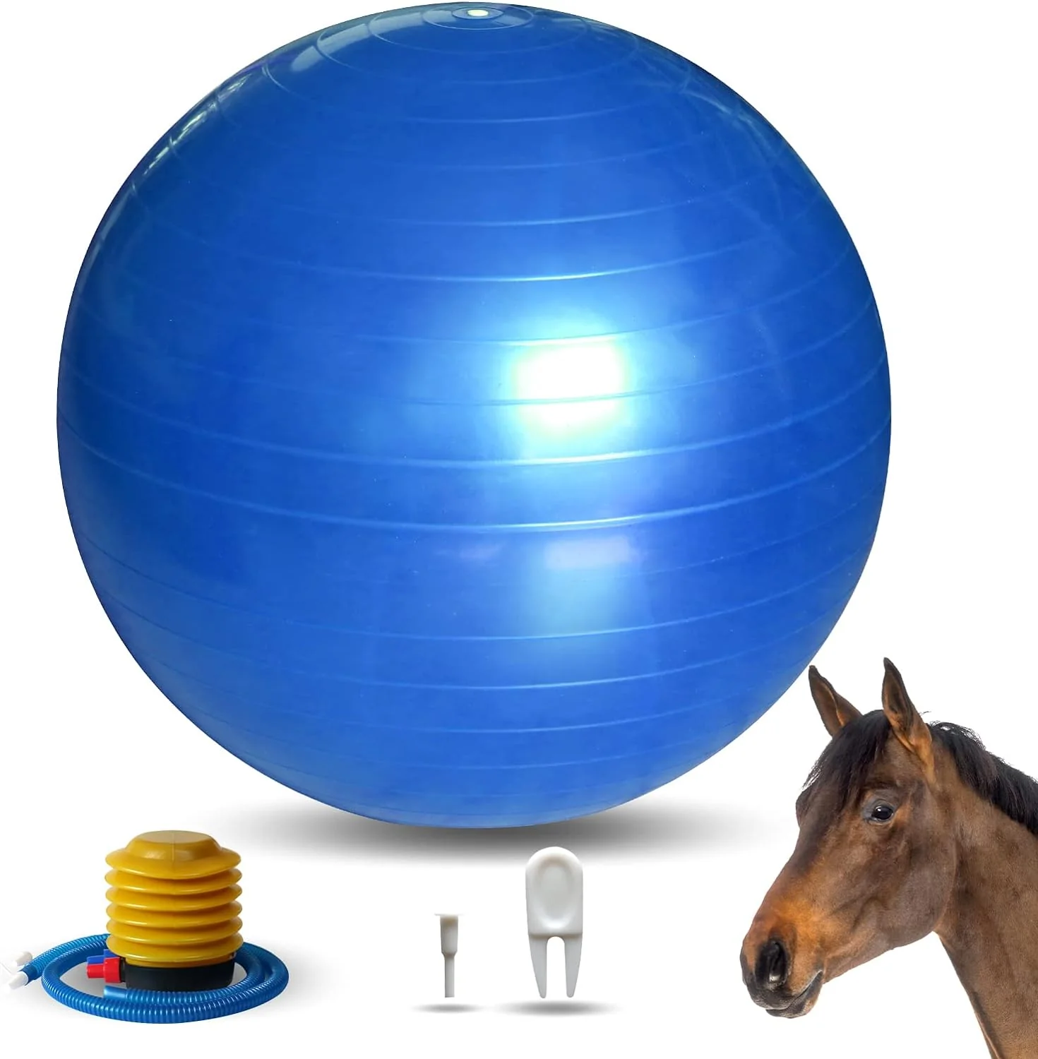 Safe 17 Inch Horse Play Ball - Anti-Burst Herding Ball for Play Training Original